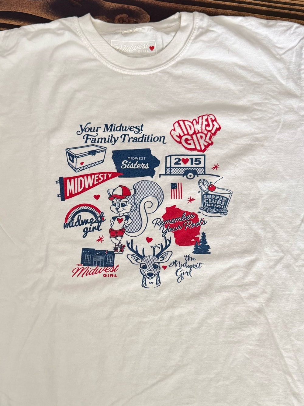 White Graphic Icon Tee - Midwest Traditions